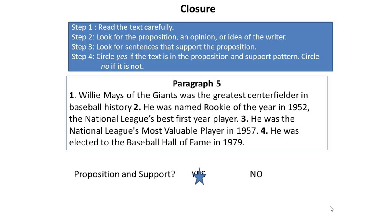 Lesson 5 Proposition and Support YouTube