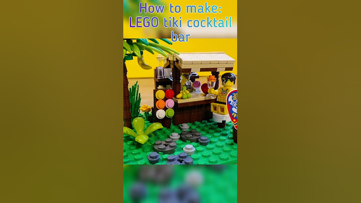 How to make a LEGO tiki cocktail bar! #Shorts