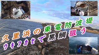 久里浜の東電防波堤(神奈川県）でｳｷﾌｶｾ釣り2020年釣り納め