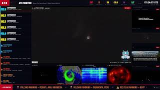 LIVE: Global Earthquake, Volcano &amp; Space Weather Monitor | Real-Time Alerts 24/7