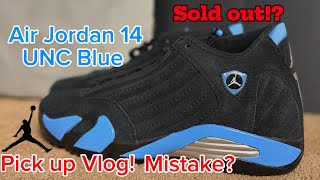 Air Jordan 14 University Blue! Pick up Vlog. SOLD OUT!? #nike #discussion #unboxing #jordan #kicks 