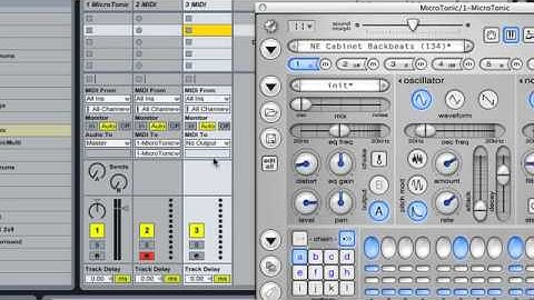 Setting up MicroTonic pitched mode in Ableton Live