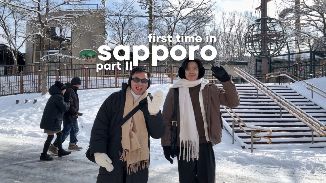 My First Time in Sapporo Exploring Asahiyama Zoo, Blue pond, Shirage Falls 🇯🇵 | Japan Travel Vlog
