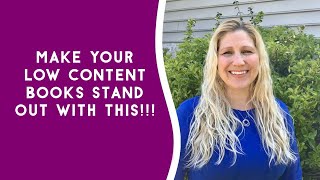 Make Your Low Content Books Stand Out with This!!!