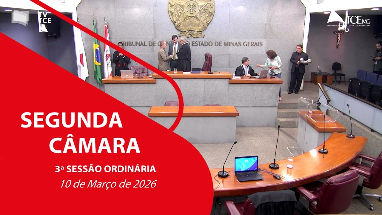3ª SESSÃO ORDINÁRIA DA SEGUNDA CÂMARA - 10 DE MARÇO DE 2026