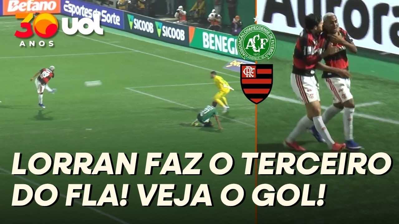 GOL DO FLAMENGO! LORRAN RECEBE BELO PASSE DE PEDRO E FAZ O TERCEIRO DO FLA CONTRA A CHAPECOENSE