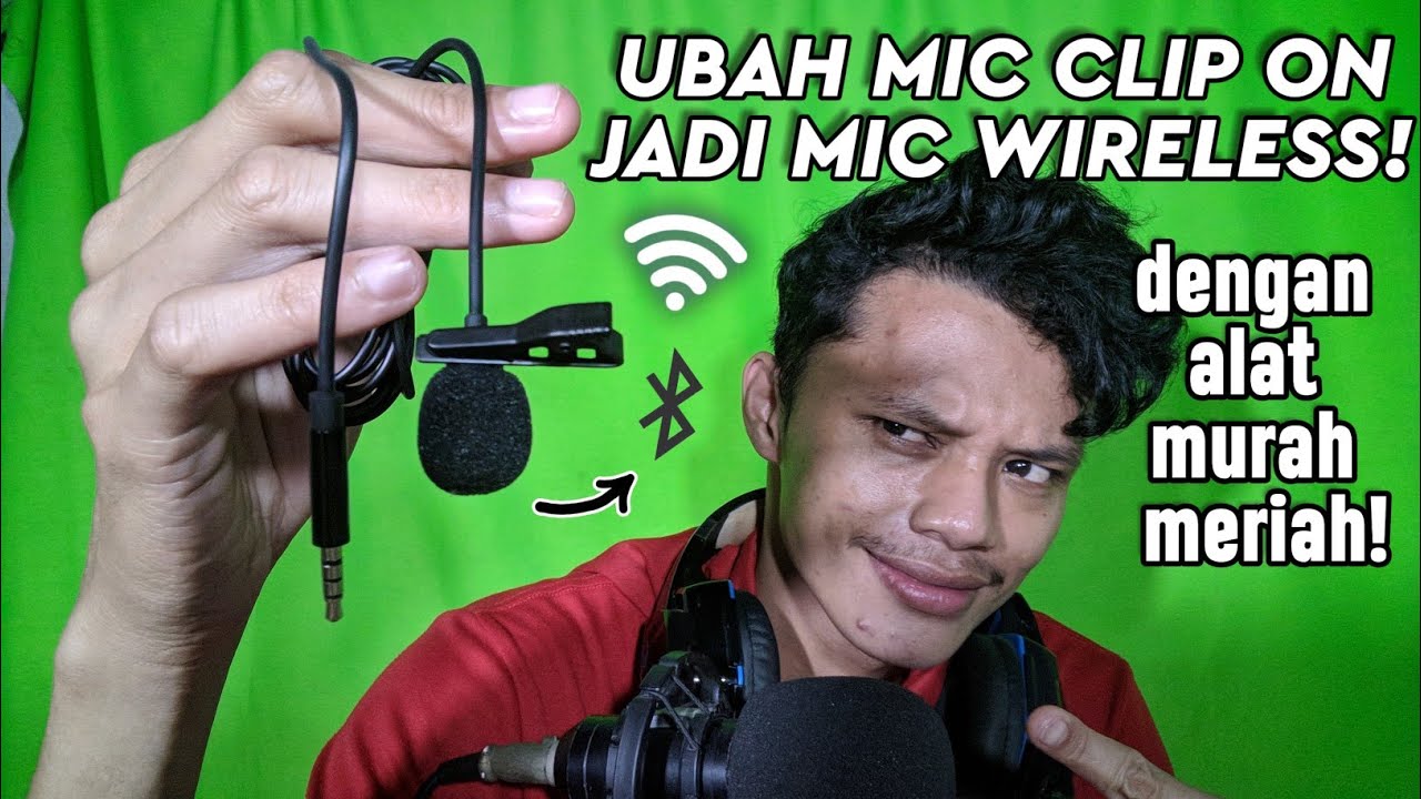 Cara Ubah Mic Clip On jadi Mic Clip On Wireless Murah Berkualitas