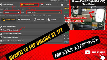 Huawei y6 prime 2019 FRP unlock by TFT MTK Module 5.0.6 free tool