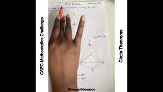 CSEC Mathematics 2024: Circle Theorems practice