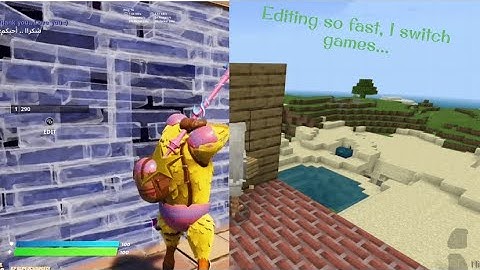 Editing so fast, I switch games...