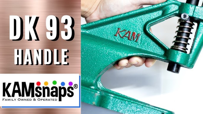 How to Install Utility Spring Line Metal Snaps with KAM Press (KAMsnaps®  Tutorial) 