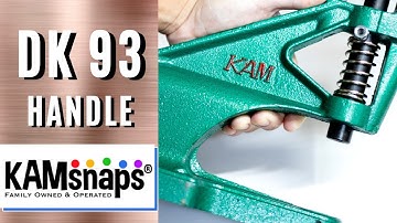 Kam Snaps DK 93 Table Top Press - How to Install DK93 Handle KAM Professional Table Press DK-93