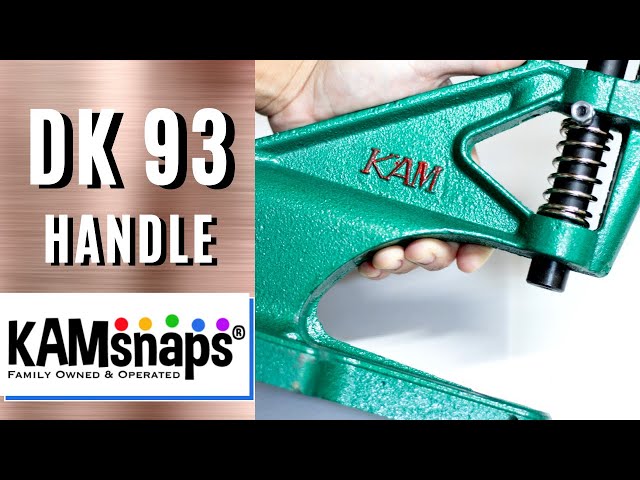 Kam Snaps DK 93 Table Top Press - How to Install DK93 Handle KAM  Professional Table Press DK-93 