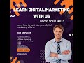 LEARN DIGITAL MARKETING WITH US #digitalmarketing #marketingtips #contentmarketing #seo