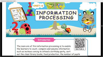 INFORMATION PROCESSING   -  PART 3 -  UNIT 6 - TERM 1 -  MATHEMATICS  - 5TH STD - ENGLISH MEDIUM