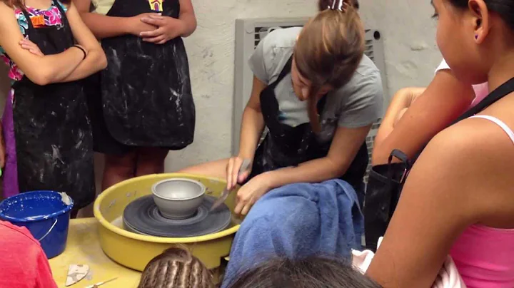 Tabatha gives a pottery demonstration at The Cente...