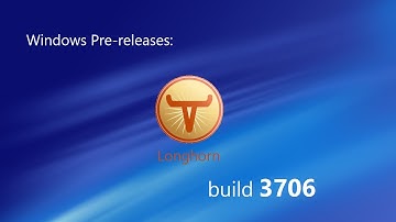 Windows Pre-releases: Windows Longhorn build 3706