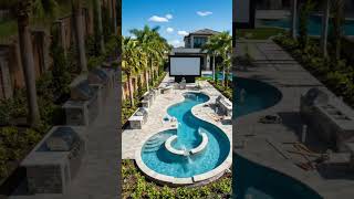 Dirt Pit to Luxury Lazy River! 🤯🌊 #timelapse
