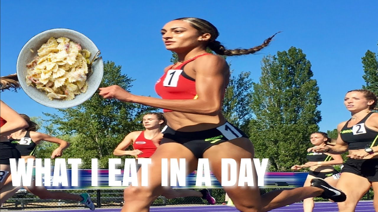 WHAT I EAT IN A DAY track & field athlete! YouTube