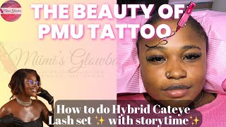 How to do HYBRID CATEYE LASH SET