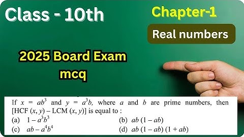 If x = ab3 and y = a3b, where a and b are prime numbers, then [HCF (x, y) – LCM (x, y)] is equal to
