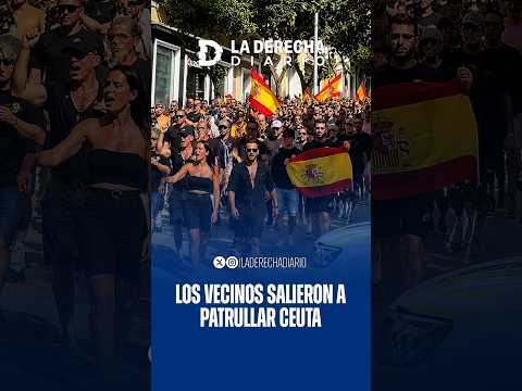 🚨🇪🇸 Ceuta: Vecinos españoles patrullan las calles por la crisis migratoria