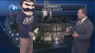 Ace the Aviator helps Precision 18 Meteorologist David Siple with your Thursday, August 5 morning