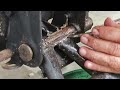 Rusty Center Stand Removal, Hard To Get