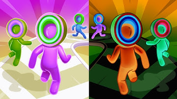 Layer Man Run vs Reverse gameplay Ball Colour Run walkthrough , iOS Android New Update (part : 1019)