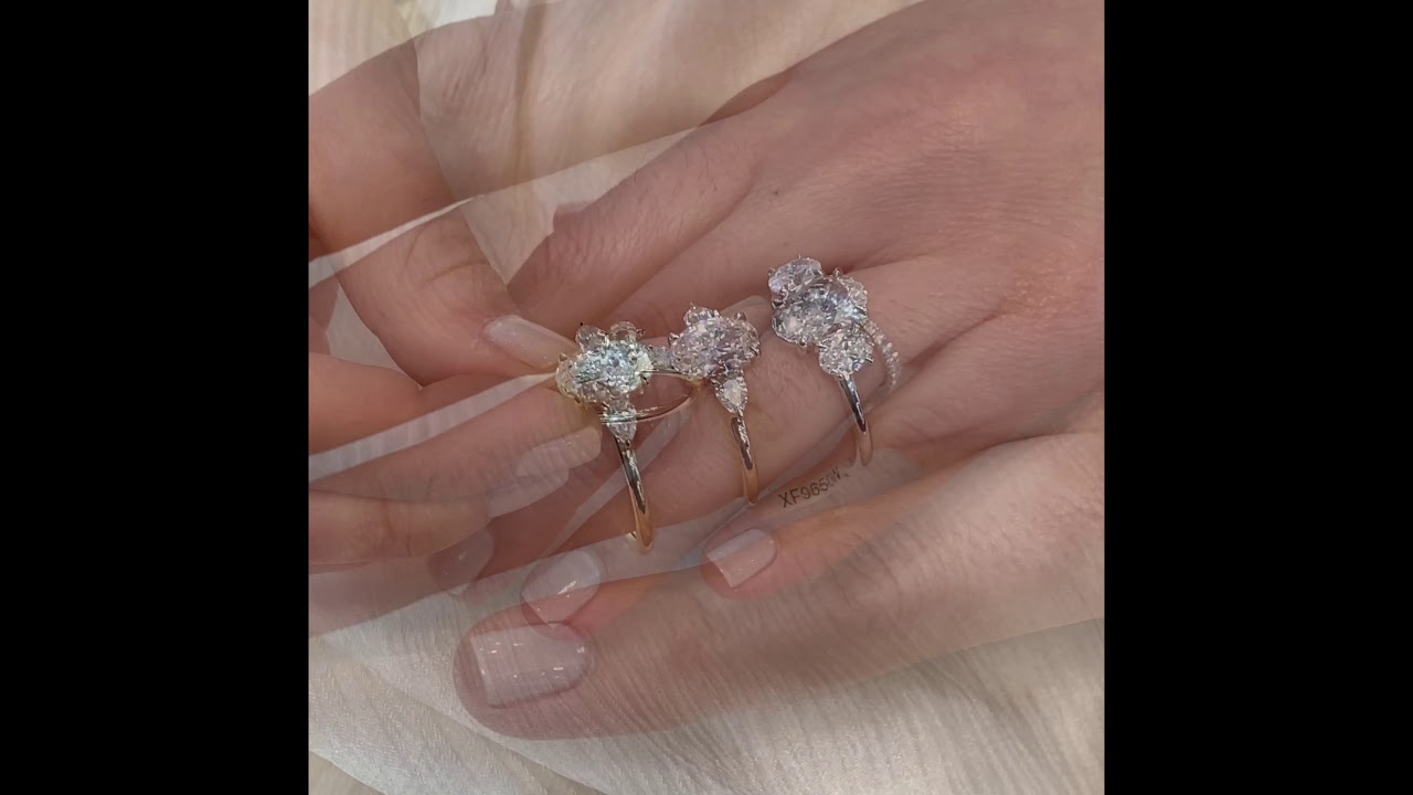 Three-Stone Oval Diamond Ring Comparison