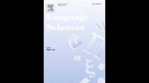 Language Sciences | Wikipedia audio article