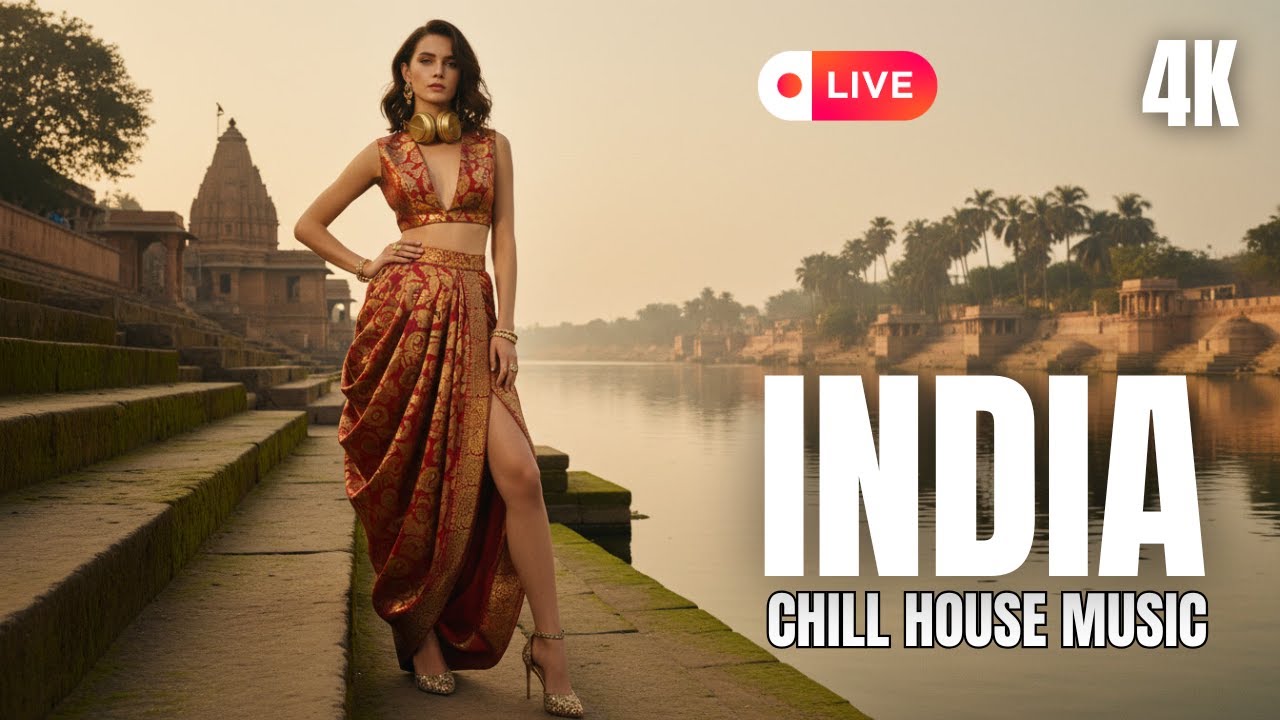 🔴 LIVE 24/7: 4K India Chill House Radio - Mystical Vibes & Cinematic Travel 🕌