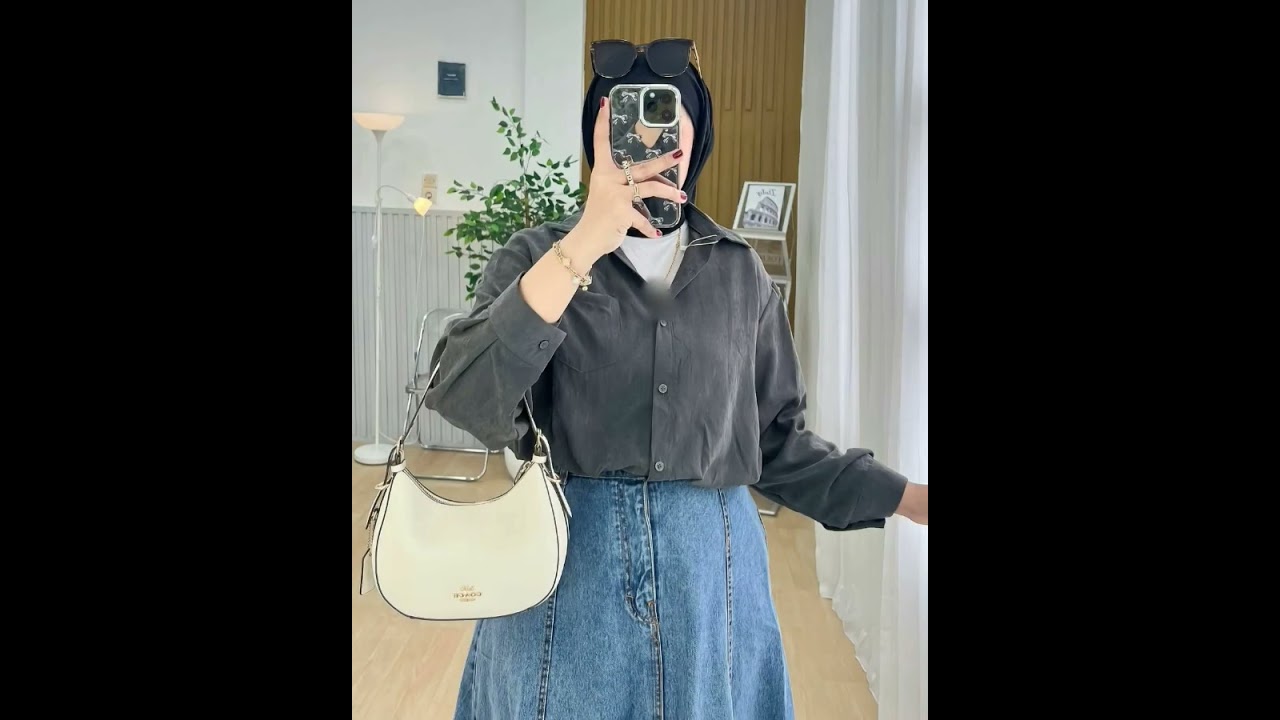 MODEST WEAR!! |ITEM :Top with skirt | Fabric :imported jeans and cey top || comment for details❗