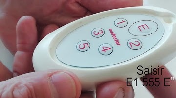 Programmation du Digicode - MOTOSTAR