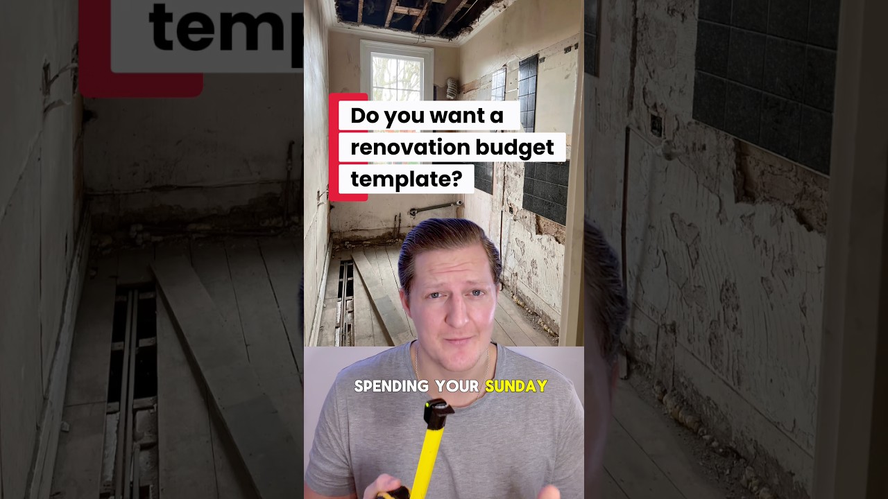 Stop wasting time making spreadsheets #renovation #homerenovation #budget