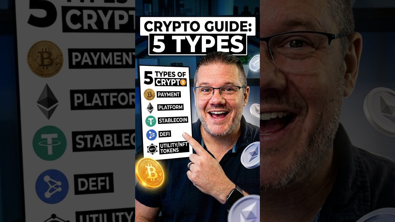 Why You Only Need To Know These 5 Crypto Types #crypto #finance - YouTube thumbnail
