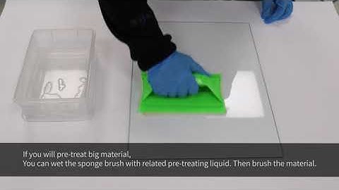 How to pre-treat the Acrylic/Metal/Glass/Ceramic before UV printing?