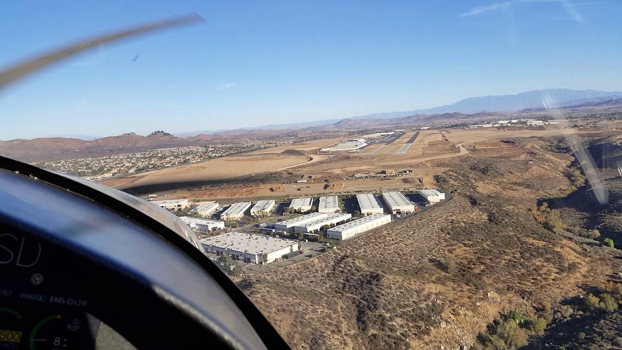 Flight to French Valley Airport in Temecula in RV-7A.