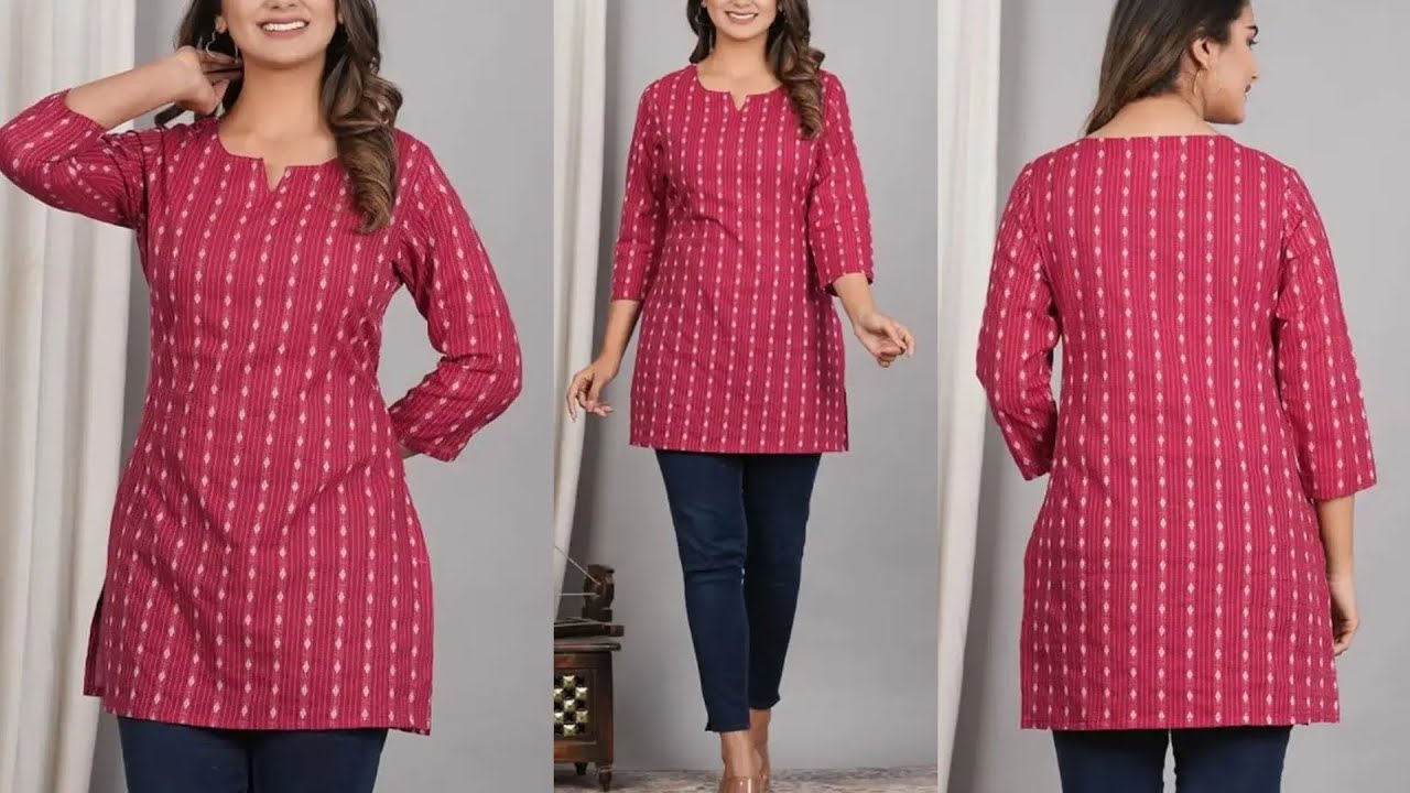 M size trending short kurti cutting Sttiching | very easy tutorial by Enayatich