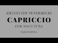 Krzysztof Penderecki. Capriccio. For Tuba Solo. - Marcos Ripoll.