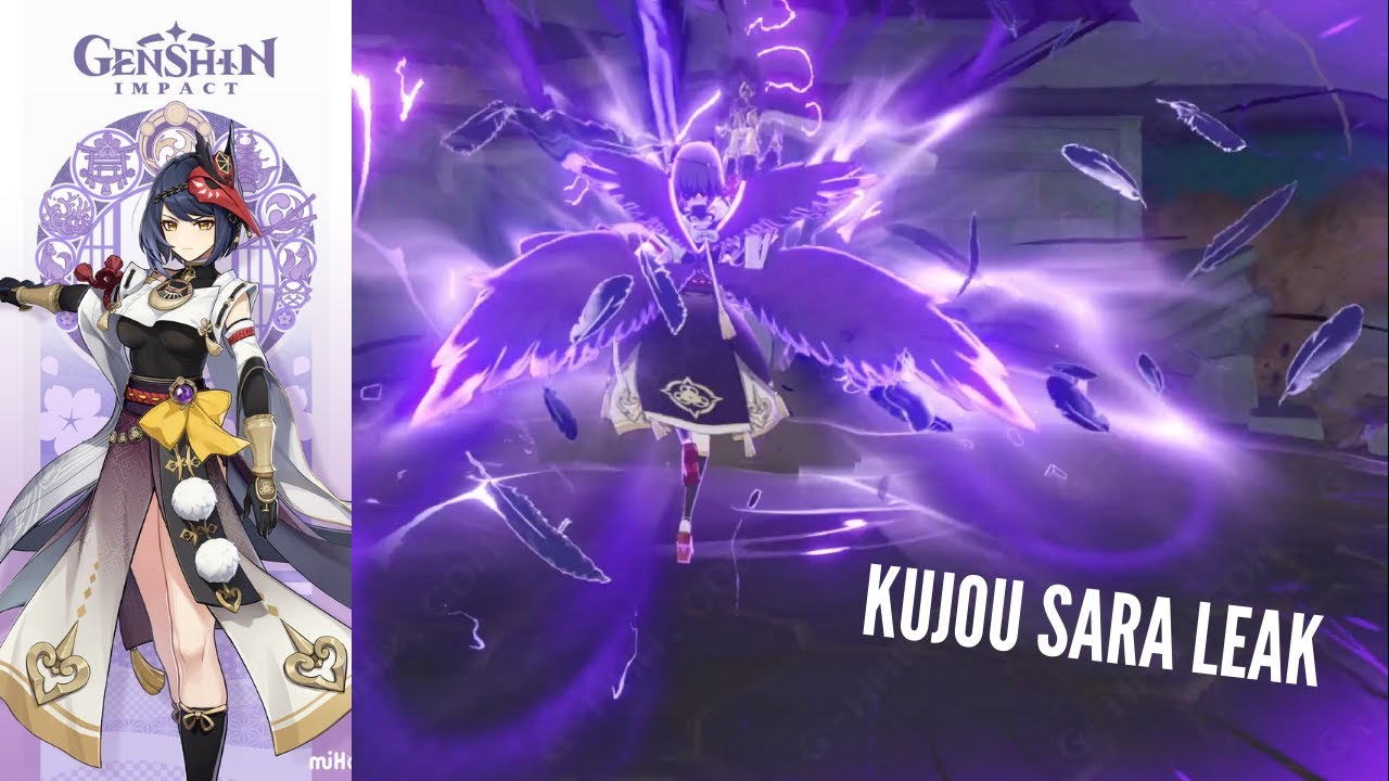 KUJOU SARA LEAK Attack animation | Genshin Impact
