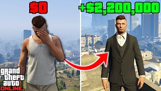 How to Make $2,200,000 Starting From Level 1 In GTA 5 Online! (Updated Beginner Solo Money Guide)