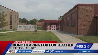 Fox Middle School teacher set to appear in court for molestation charges
