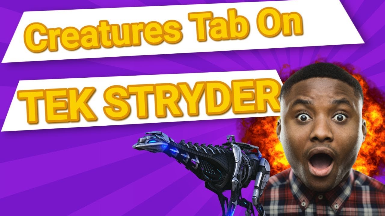 HIDDEN Creatures Tab on ARK Tek Stryder. ARK developers hid creature tab on Tek Stryder