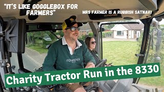 Charity Tractor Run in the JCB Fastrac 8330 with Mrs Farmer - Fenland Farming Adventures