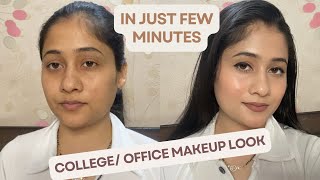 NO FOUNDATION | college/office makeup look tutorial | Shivani Thakur Makeovers