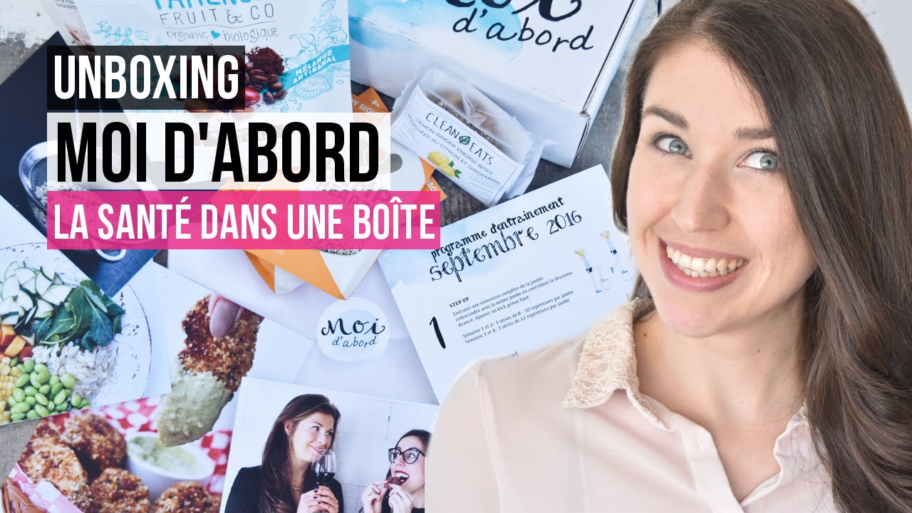 Moi D'Abord Nutrition et Entraînement | UNBOXING - OUVERTURE DE BOÎTE