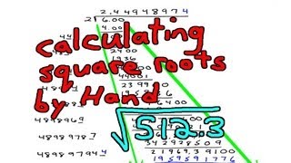 Calculating Square Roots by Hand Example 3: (512.3)^(1/2)
