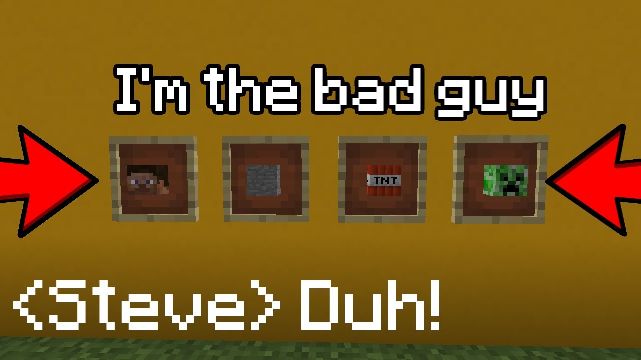 BAD GUY but every line of the song is a Minecraft item YouTube
