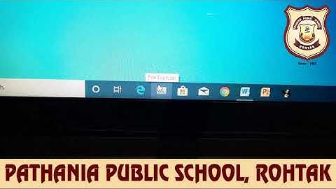 Pathania World Campus- Class 3- Computer- Chapter-3 (The Operating System)